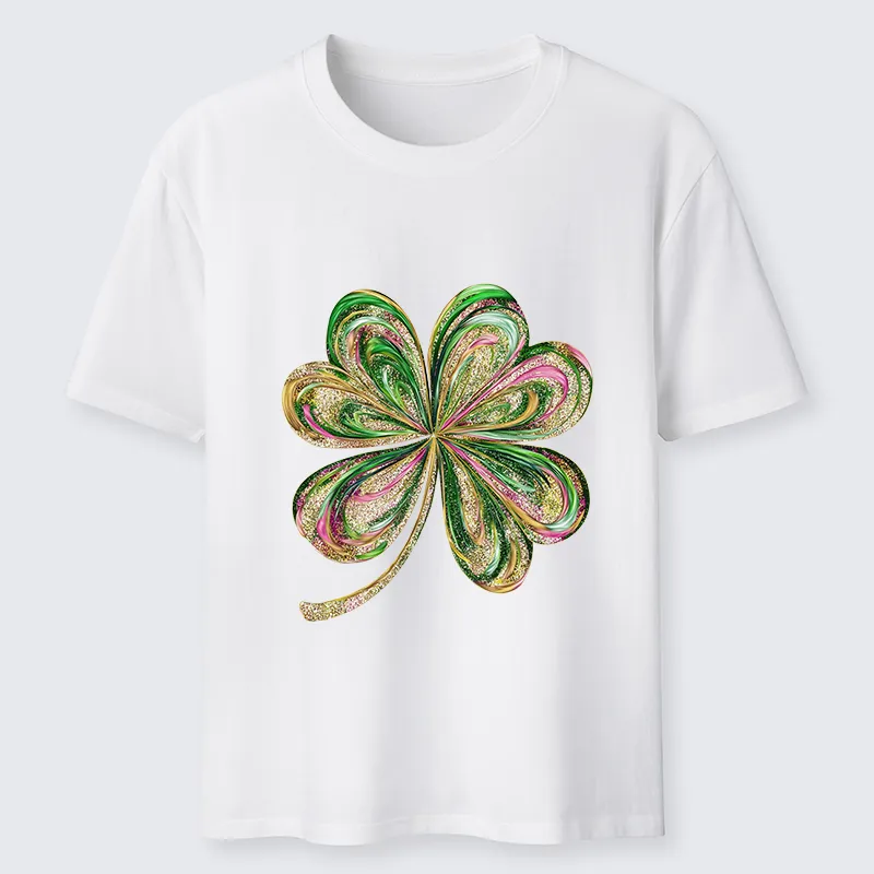 Tokyo-Tiger Lucky Four-Leaf Clover Classic T-Shirt