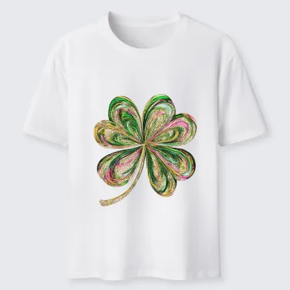 Tokyo-Tiger Lucky Four-Leaf Clover Classic T-Shirt