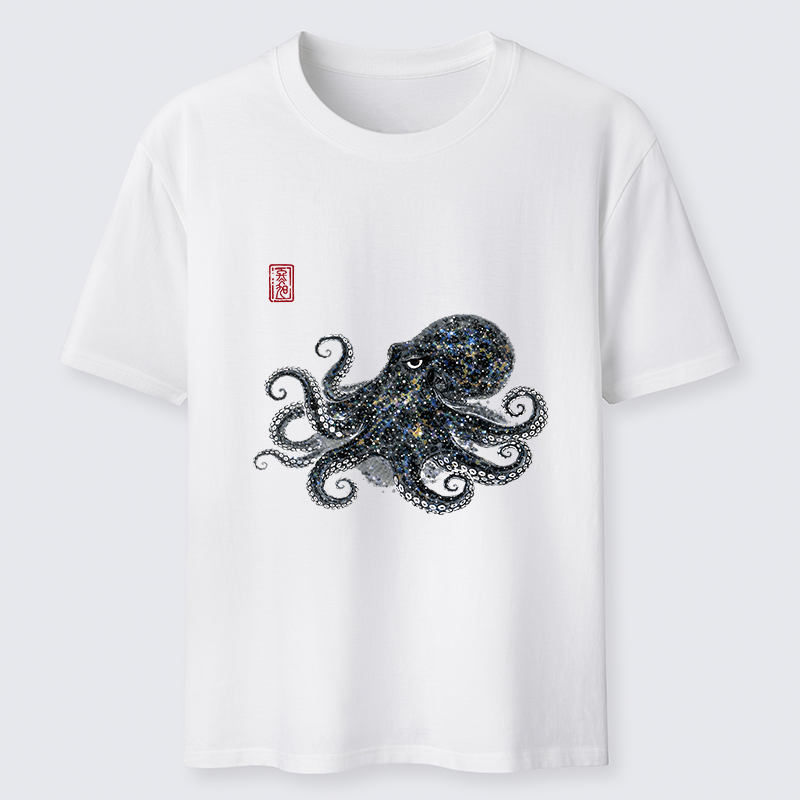 Tokyo-Tiger Ink-Sea Octopus Classic T-Shirt