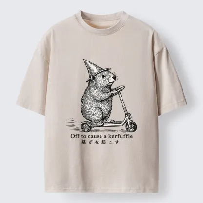 Tokyo-Tiger Off To Cause A Kerfuffle Washed T-Shirt