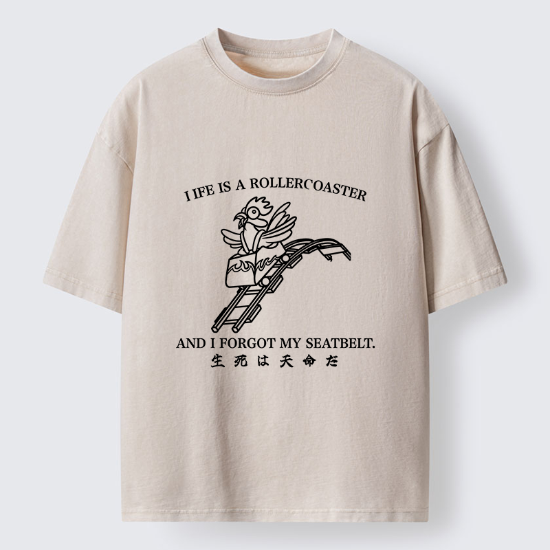 Tokyo-Tiger Life Out Of Control Washed T-Shirt