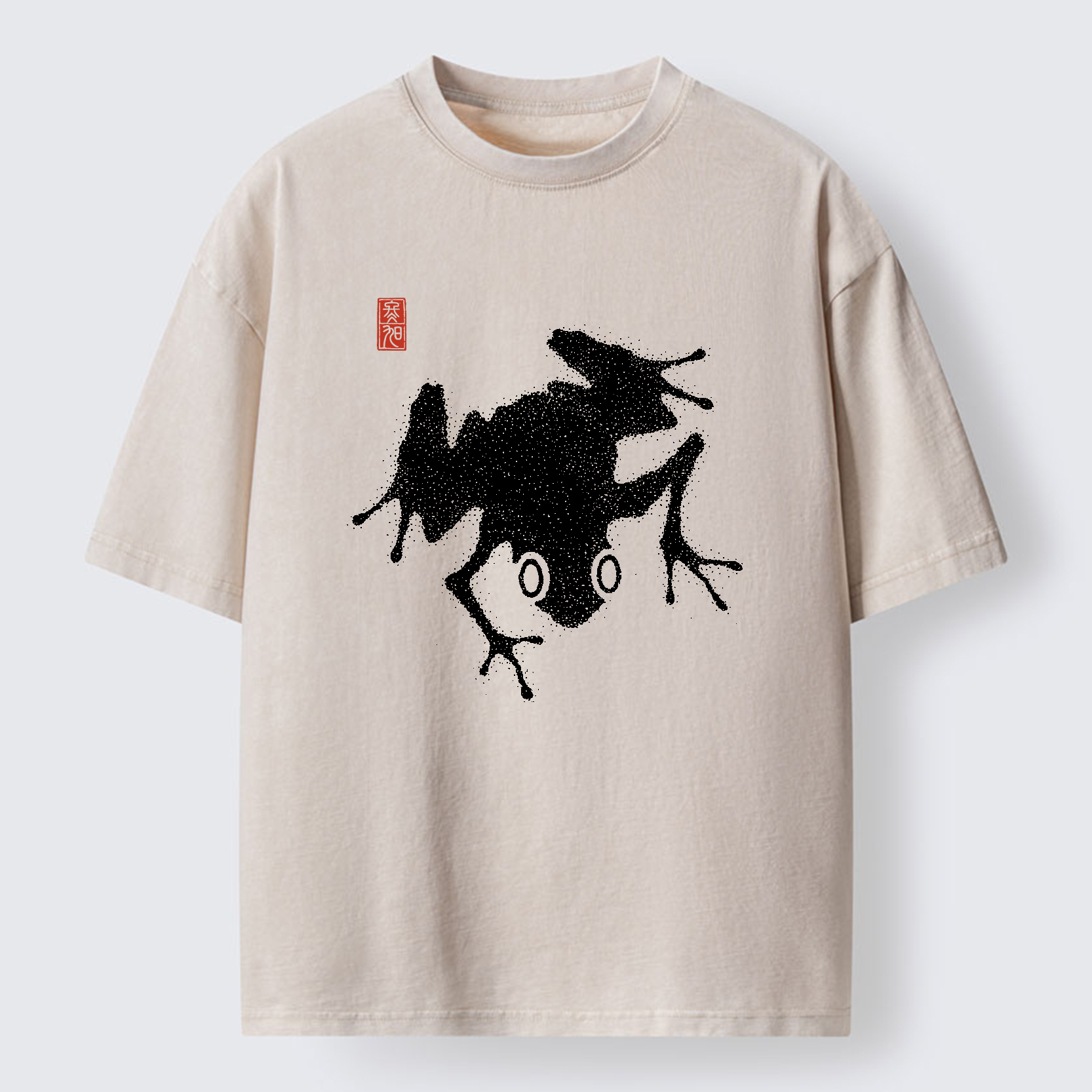 Tokyo-Tiger A stippled frog Washed T-Shirt
