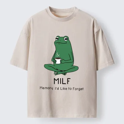 Tokyo-Tiger MILF Funny Washed T-Shirt