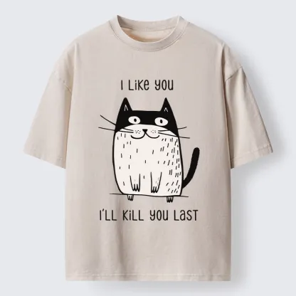 Tokyo-Tiger Cats Both Love And Hate Washed T-Shirt