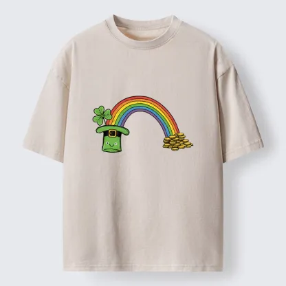 Tokyo-Tiger Rainbow Saint Patrick Washed T-Shirt