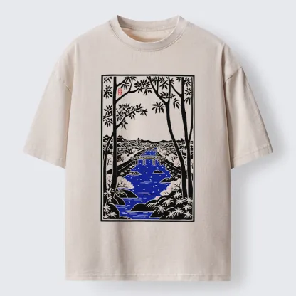 Tokyo-Tiger Meguro Region Of Japan Washed T-Shirt