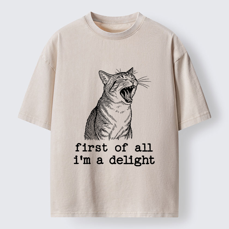 Tokyo-Tiger Cats With A Sense Of Contrast Washed T-Shirt