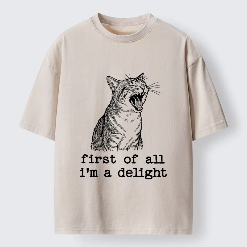 Tokyo-Tiger Cats With A Sense Of Contrast Washed T-Shirt