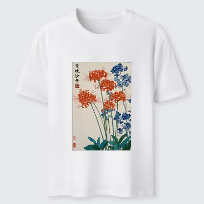 Tokyo-Tiger Red Spider Lily Bloom Classic T-Shirt