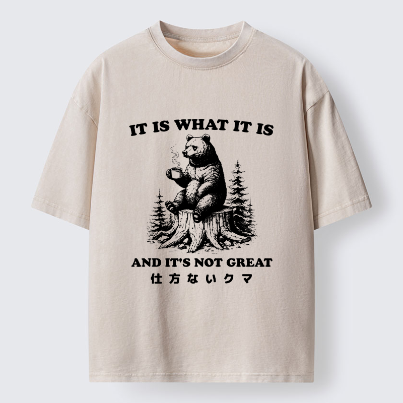 Tokyo-Tiger Melancholy Bear Washed T-Shirt