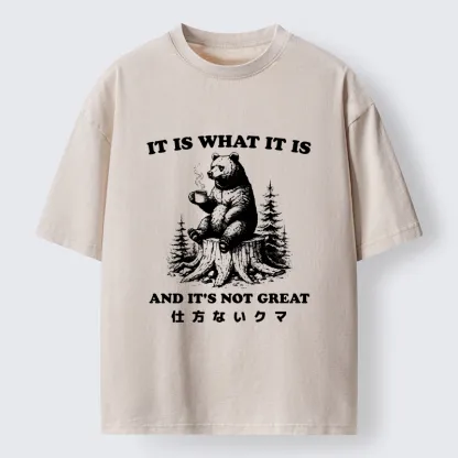 Tokyo-Tiger Melancholy Bear Washed T-Shirt