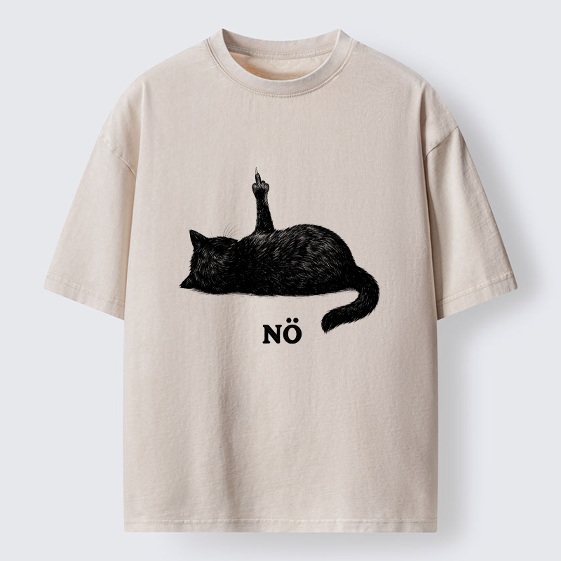 Tokyo-Tiger Cat Refused Washed T-Shirt
