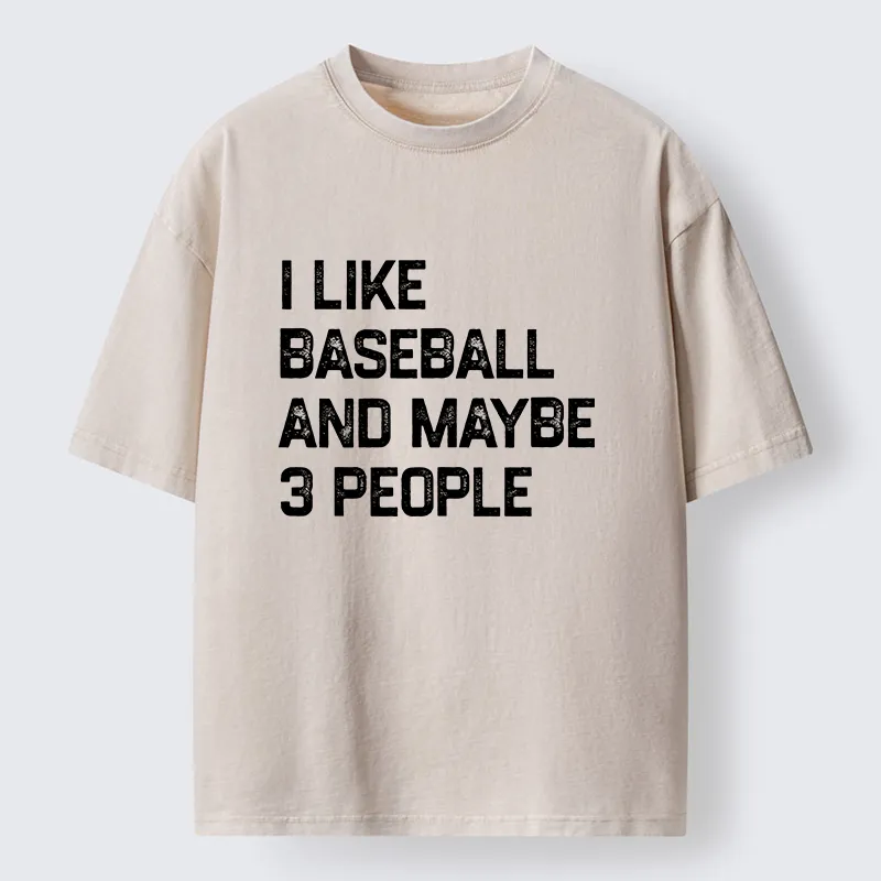 Tokyo-Tiger I Like Baseball Washed T-Shirt