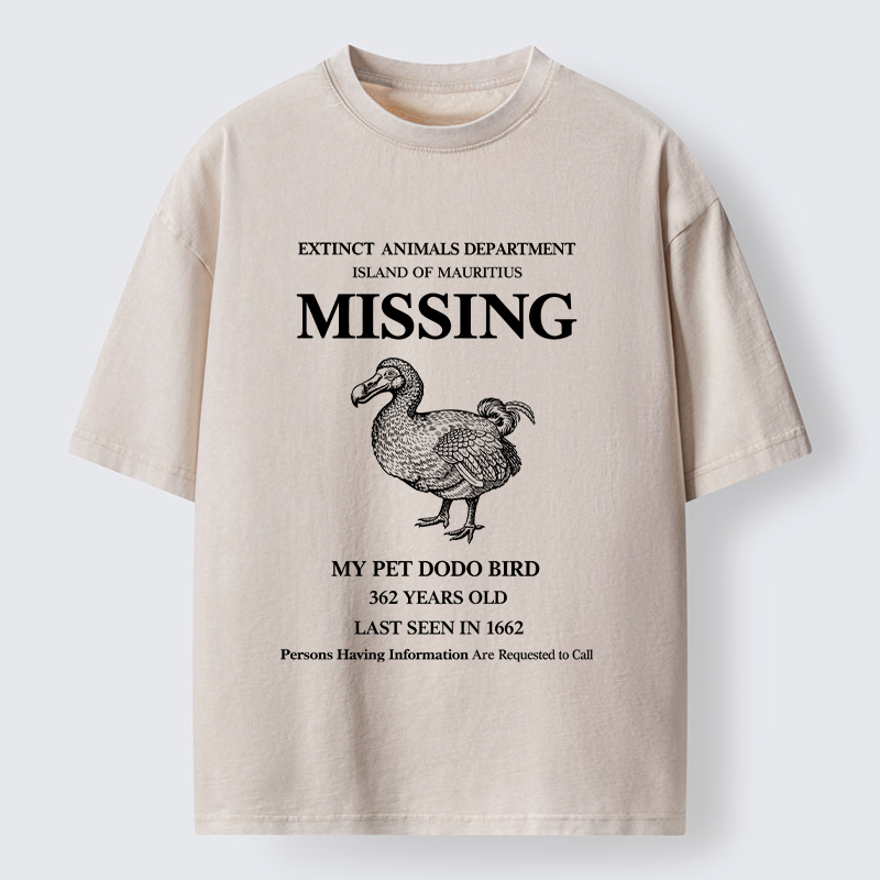 Tokyo-Tiger Dodo Bird Meme Washed T-Shirt