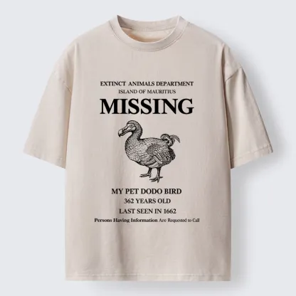 Tokyo-Tiger Dodo Bird Meme Washed T-Shirt