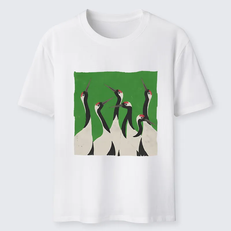 Tokyo-Tiger Crane Flock Classic T-Shirt