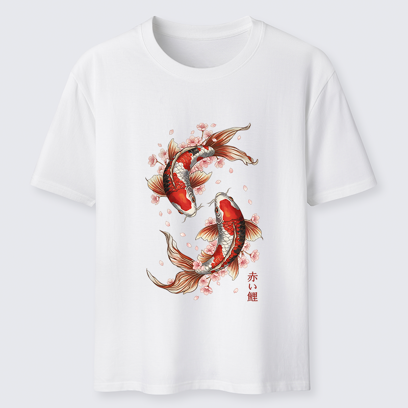 Tokyo-Tiger Sakura Koi Fish Japanese Zen Classic T-Shirt