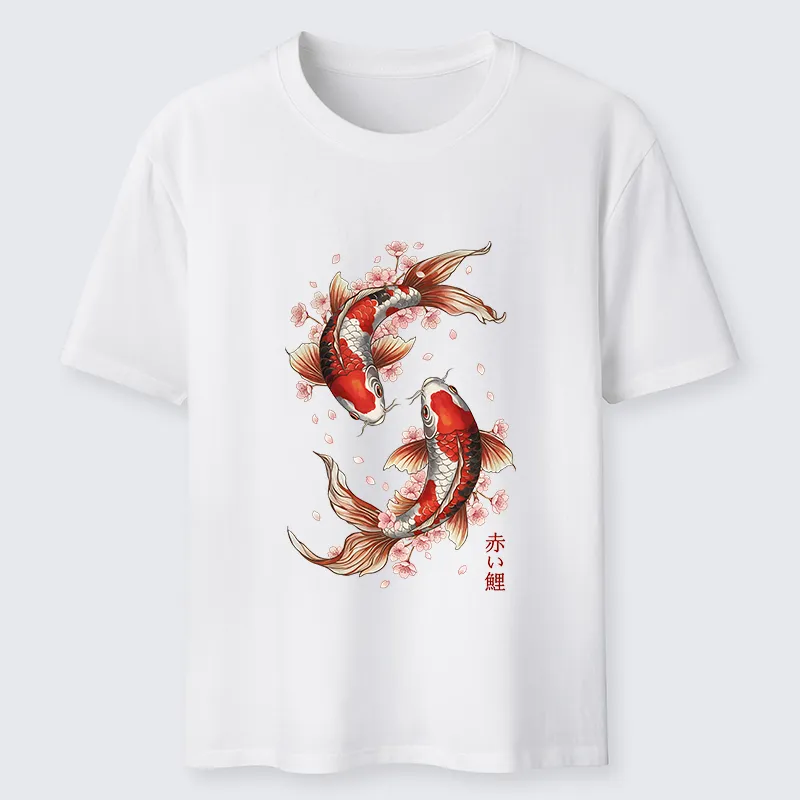 Tokyo-Tiger Sakura Koi Fish Japanese Zen Classic T-Shirt