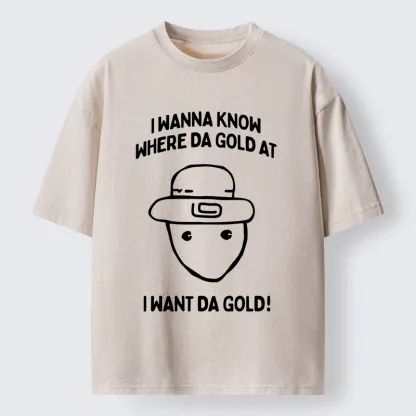 Tokyo-Tiger Funny Alabama Leprechaun Meme Washed T-Shirt