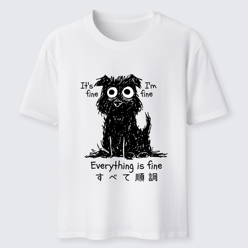 Tokyo-Tiger Everything Is Fine Dog Classic T-Shirt