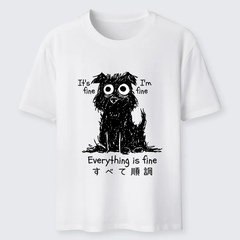 Tokyo-Tiger Everything Is Fine Dog Classic T-Shirt