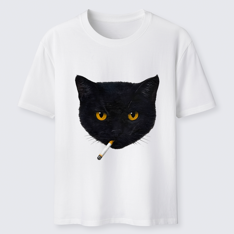 Tokyo-Tiger Smoking Cat Classic T-Shirt