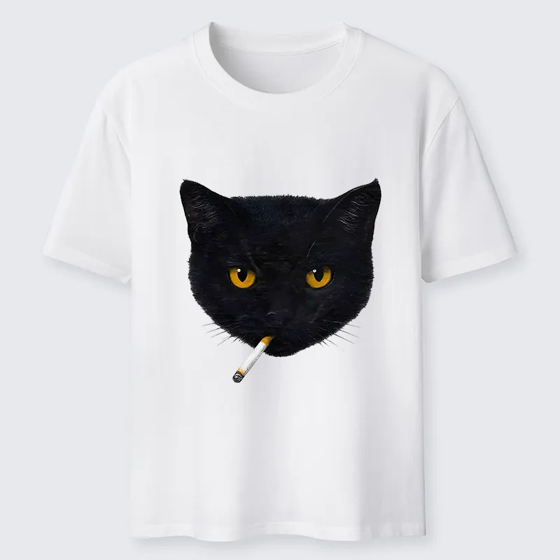 Tokyo-Tiger Smoking Cat Classic T-Shirt