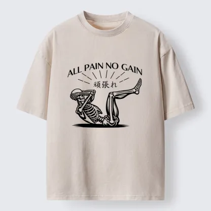 Tokyo-Tiger Fitness Pain Washed T-Shirt