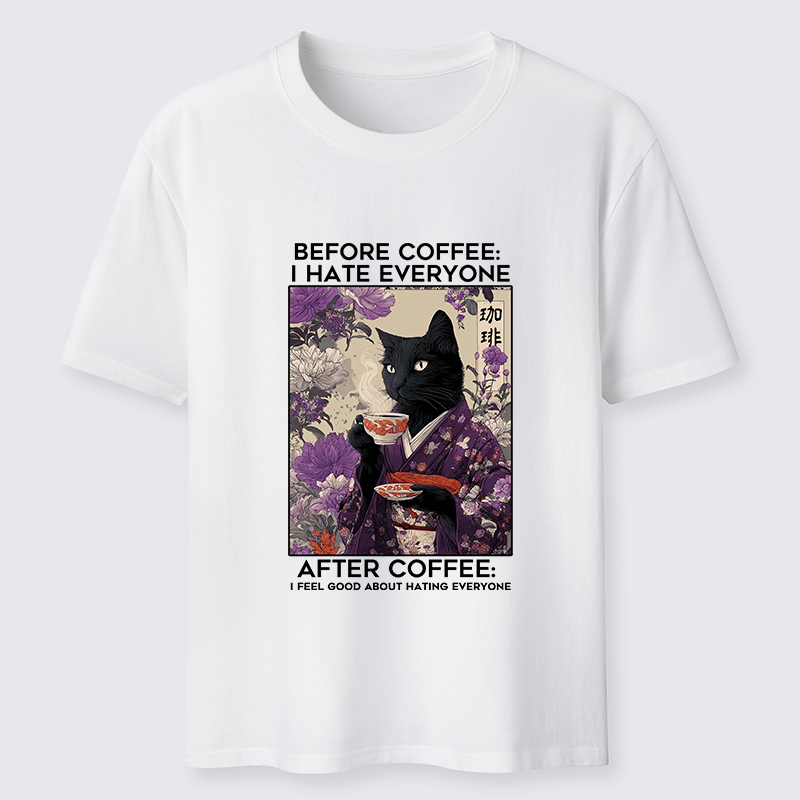 Tokyo-Tiger Coffee First, Humans Later Classic T-Shirt