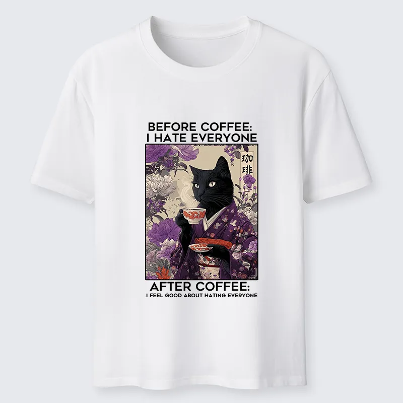 Tokyo-Tiger Coffee First, Humans Later Classic T-Shirt