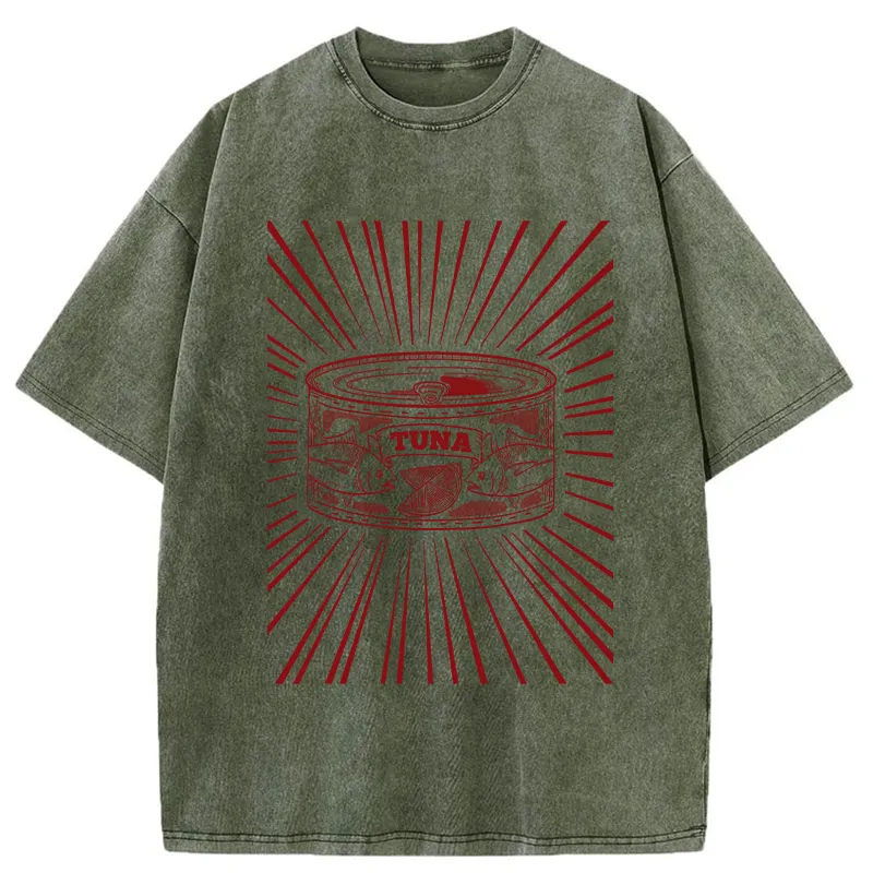 Tokyo-Tiger Canned Tuna Washed T-Shirt Sale