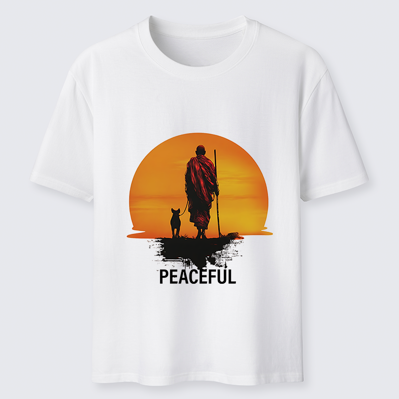 Tokyo-Tiger Monk Dog And Sun Classic T-Shirt