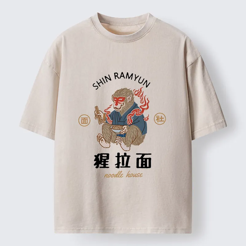 Tokyo-Tiger Shin Ramyun Washed T-Shirt