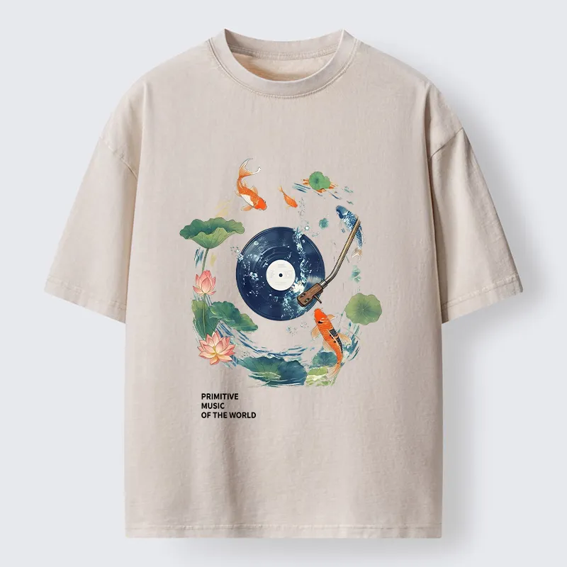Tokyo-Tiger Underwater Record Washed T-Shirt