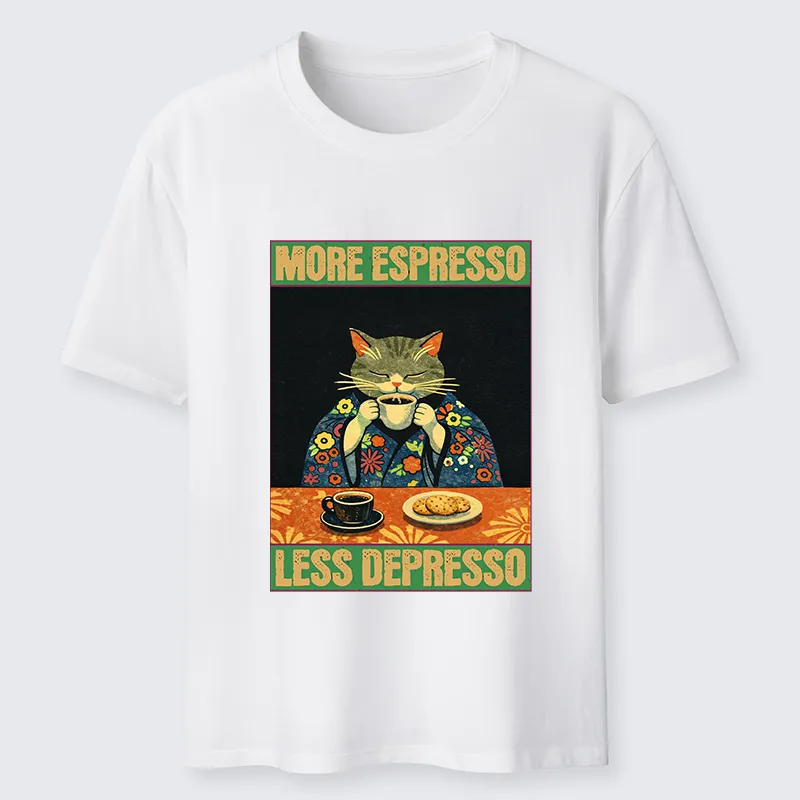 Tokyo-Tiger Cat Tasting Coffee Japan Classic T-Shirt