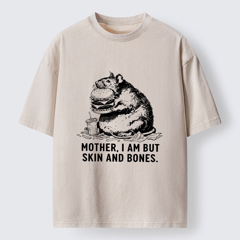 Tokyo-Tiger Obese Rat Funny Washed T-Shirt