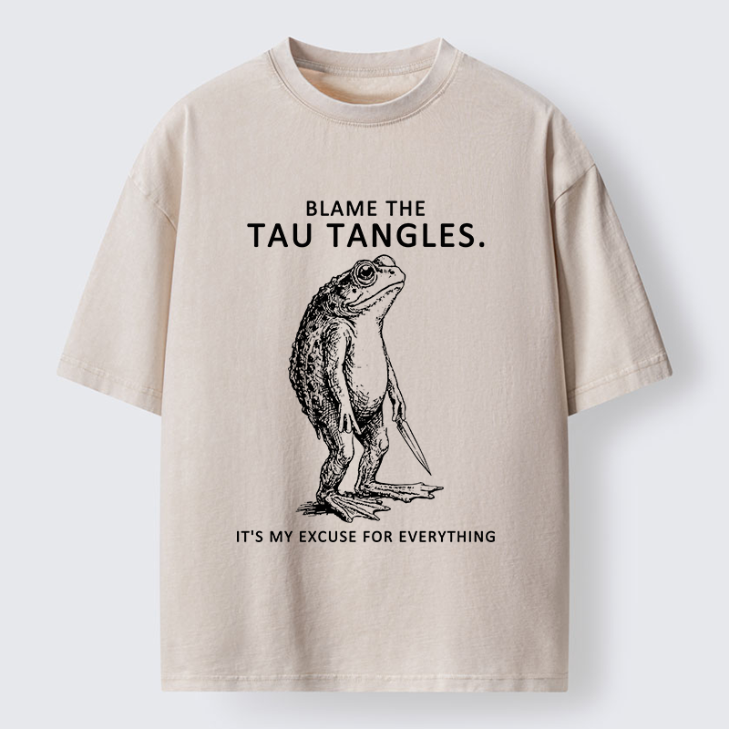 Tokyo-Tiger It's All Tau Tangles' Fault Washed T-Shirt