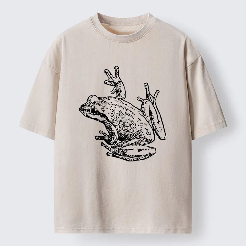 Tokyo-Tiger Frogs Lying On Clothes Washed T-Shirt Sale