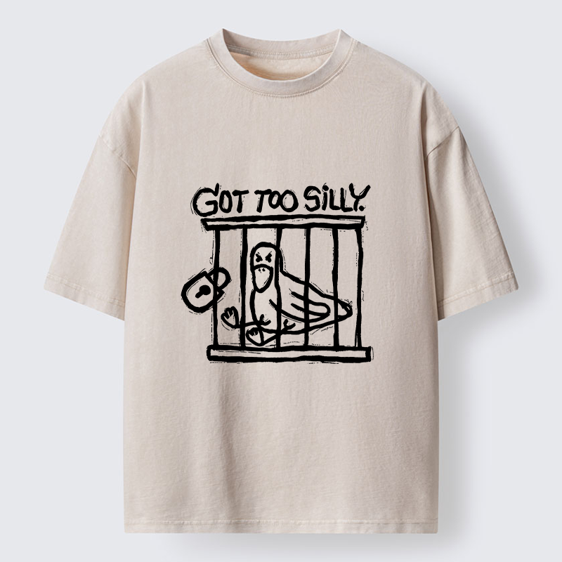 Tokyo-Tiger Lock Up A Stupid Goose Washed T-Shirt