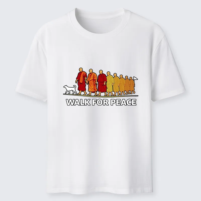 Tokyo-Tiger Walk For Peace Monks And Dog Classic T-Shirt