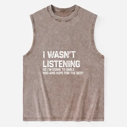 Tokyo-Tiger Indifferent To Everything Washed Tank