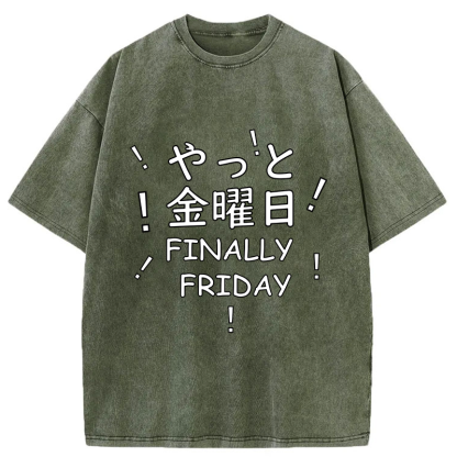 Tokyo-Tiger Finally Friday Washed T-Shirt