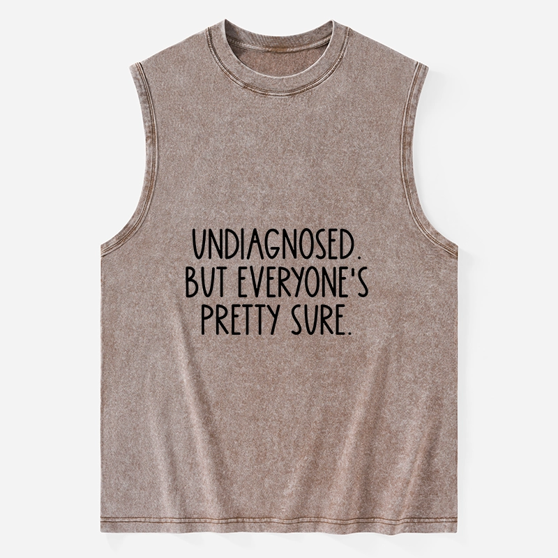 Tokyo-Tiger Self-diagnosed Illness Funny Washed Tank