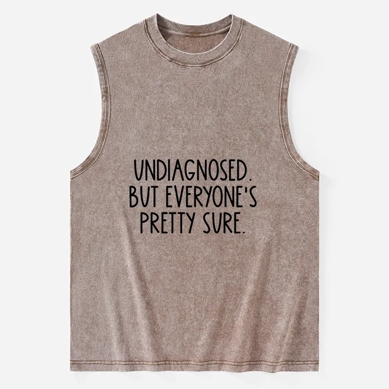 Tokyo-Tiger Self-diagnosed Illness Funny Washed Tank