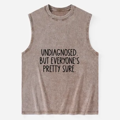 Tokyo-Tiger Self-diagnosed Illness Funny Washed Tank