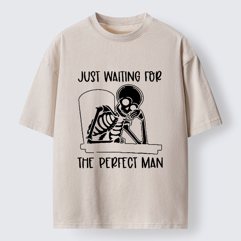 Tokyo-Tiger Waiting For The Right Person Washed T-Shirt