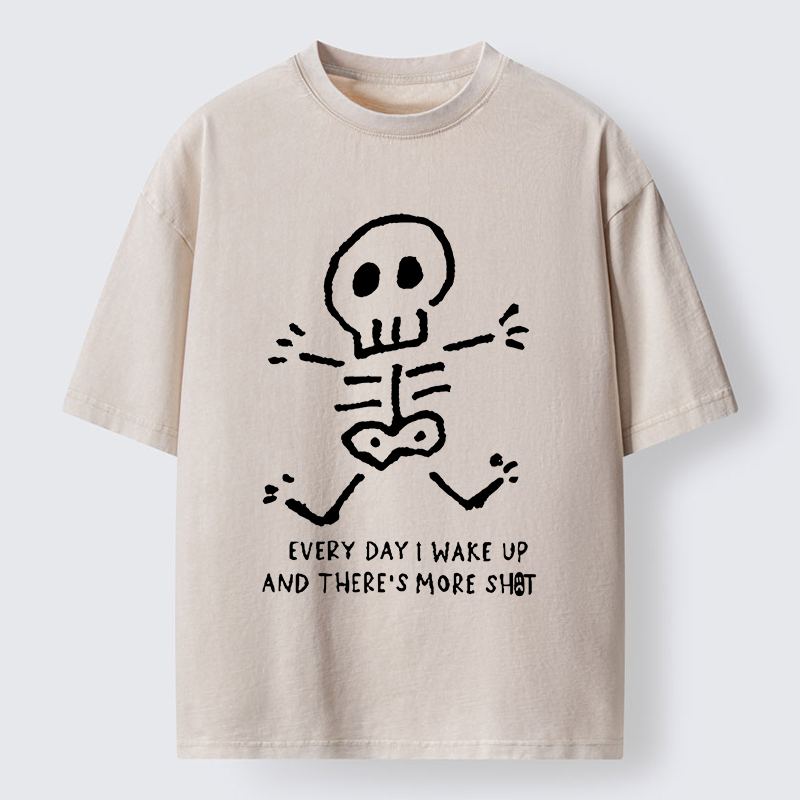 Tokyo-Tiger Every Bad Day Funny Washed T-Shirt