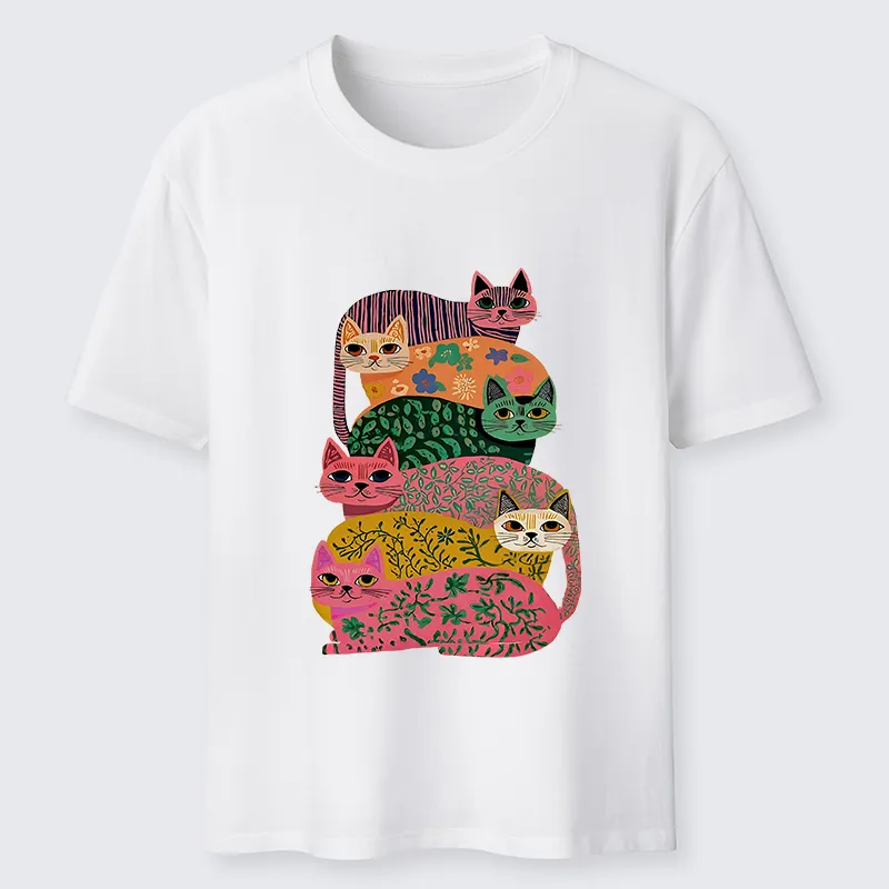 Tokyo-Tiger Colorful Cats Classic T-Shirt
