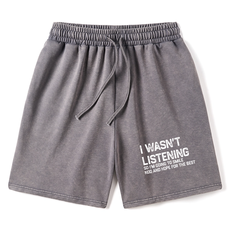 Tokyo-Tiger Indifferent To Everything Washed Shorts