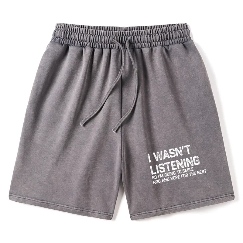 Tokyo-Tiger Indifferent To Everything Washed Shorts